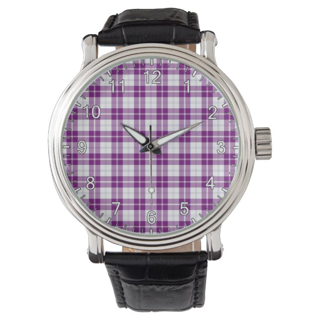 Classic Timeless Clan Dunlop Dress Tartan Horloge (Voorkant)