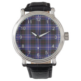 Classic Timeless Clan Dunlop Modern Tartan Horloge