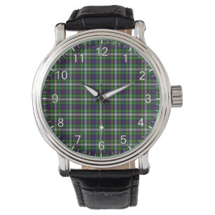 Classic Timeless Clan Farquharson Tartan Horloge