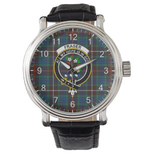 Classic Timeless Clan Fraser Hunting Ancient Tarta Horloge