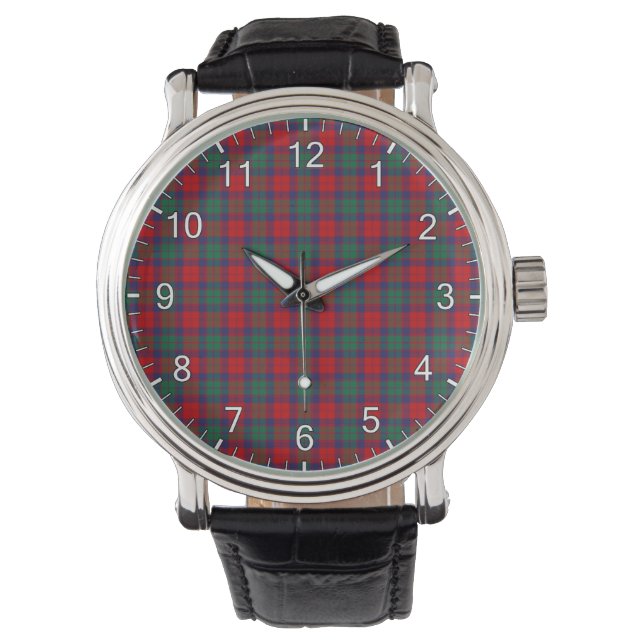 Classic Timeless clan Fraser van Altyre Tartan Horloge (Voorkant)