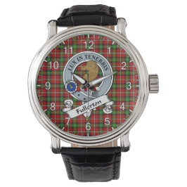 Classic Timeless Clan Fullerton Badge Tartan Watch Horloge