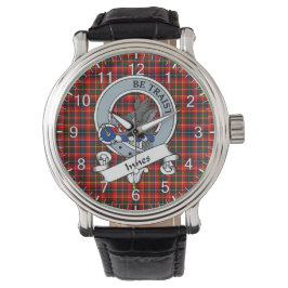 Classic Timeless clan Innes Badge Tartan Watch Horloge