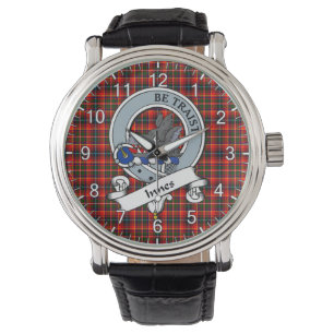 Classic Timeless clan Innes Badge Tartan Watch Horloge