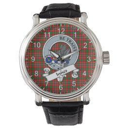 Classic Timeless clan Innes Modern Badge Tartan Horloge