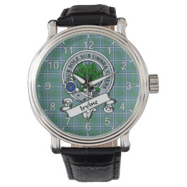 Classic Timeless Clan Irvine Badge Tartan Watch Horloge