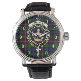 Classic Timeless Clan Urquhart Tartan Badge Pset Horloge