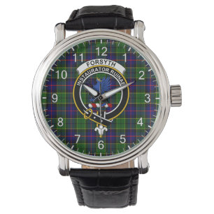 Classic Timeless Clan voor syth Tartan Badge Pset Horloge
