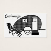 Classic Tiny Travel Trailer Caravan Thunder_Cove Visitekaartje (Achterkant)