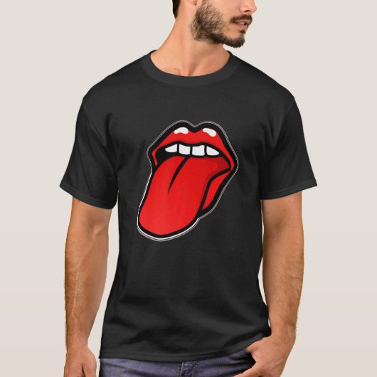 Classic Tongue Out Premium T-shirt (Voorkant)