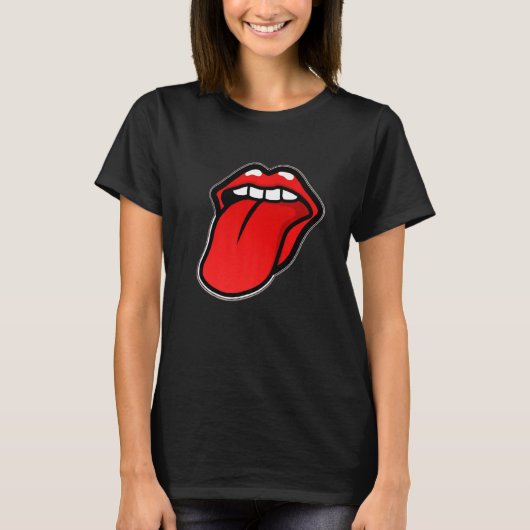 Classic Tongue Out Premium T-shirt (Voorkant)