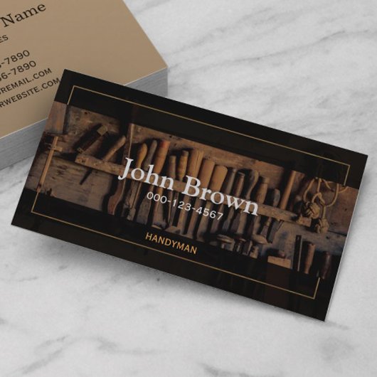 Classic Tools Handyman Carpenter Visitekaartje
