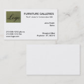 Classic Toscaanse groene Logo Visitekaartjes (Voorkant / Achterkant)