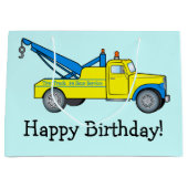 Classic Tow Truck Happy Birthday Groot Cadeauzakje (Voorkant)