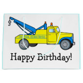 Classic Tow Truck Happy Birthday Large Cadeautasje (Voorkant)