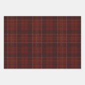 Classic Traditional Navy Red Green Plaid Holiday Inpakpapier Vel (Voorkant 2)