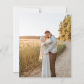 Classic Traditional Typography White Wedding (Achterkant)