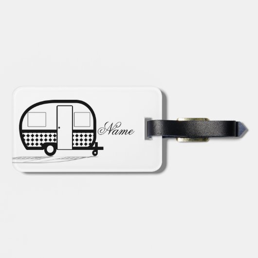 Classic Travel Caravan Thunder_Cove Bagagelabel (Achterkant horizontaal)