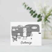 Classic Travel Caravan Thunder_Cove Briefkaart (Staand voorkant)
