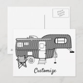 Classic Travel Caravan Thunder_Cove Briefkaart (Voorkant / Achterkant)