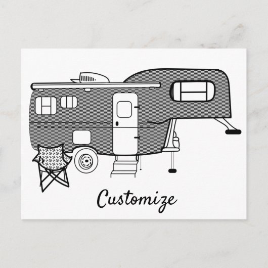 Classic Travel Caravan Thunder_Cove Briefkaart (Voorkant)
