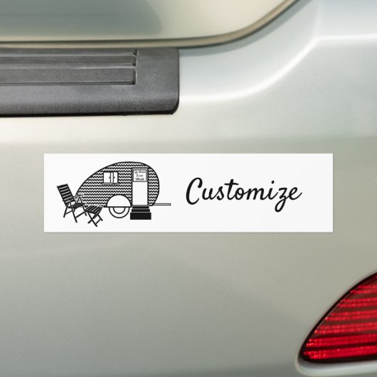 Classic Travel Caravan Thunder_Cove Bumpersticker (Op auto)