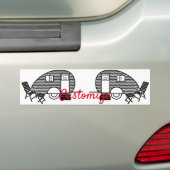 Classic Travel Caravan Thunder_Cove Bumpersticker (Op auto)