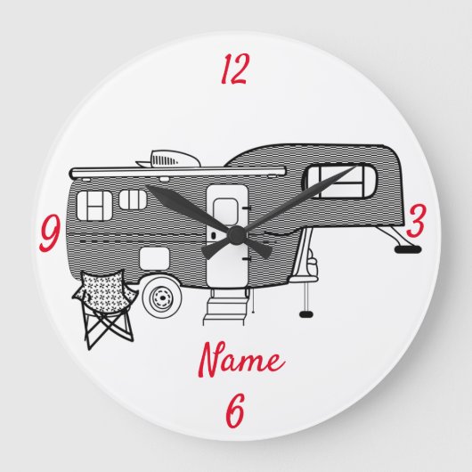 Classic Travel Caravan Thunder_Cove Grote Klok (Voorkant)