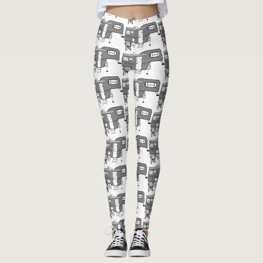Classic Travel Caravan Thunder_Cove Leggings (Voorkant)