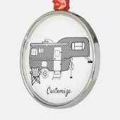 Classic Travel Caravan Thunder_Cove Metalen Ornament (Links)
