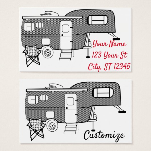 Classic Travel Caravan Thunder_Cove Visitekaartje