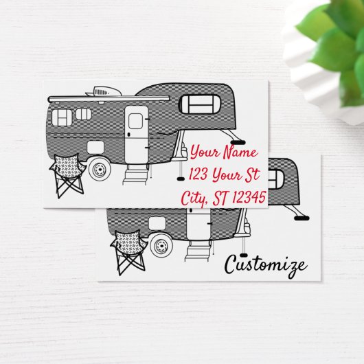 Classic Travel Caravan Thunder_Cove Visitekaartje (Bureau)
