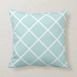 Classic Trellis Pillow in Caraïben/White Kussen