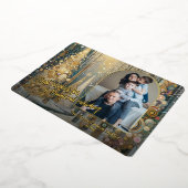 Classic Trendy Artistic Winter Wonderland Art Gold Folie Feestdagenkaart (Gedraaid)