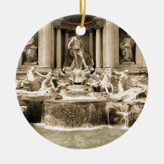 Classic Trevi Fountain, Rome Keramisch Ornament (Voorkant)