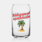 Classic Trini Christmas Beverage Glass Blikvorm Glas (Achterkant)