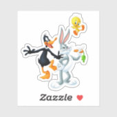 Classic Trio Adventure - Bugs, Daffy, and Tweety  Sticker (Vel)