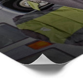 Classic Triumph TR6 sportwagen Poster (Hoek)