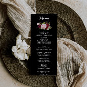 Classic Tropical Black Bourgogne Diner Menu Kaart