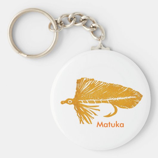 Classic Trout Fly Sleutelhanger Golden Matuka Stre (Voorkant)