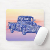  'Classic Truck Art Sunset'-Muismat Muismat (Met muis)