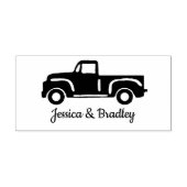 Classic Truck Custom Name Wedding Rubberstempel (Afrduk)