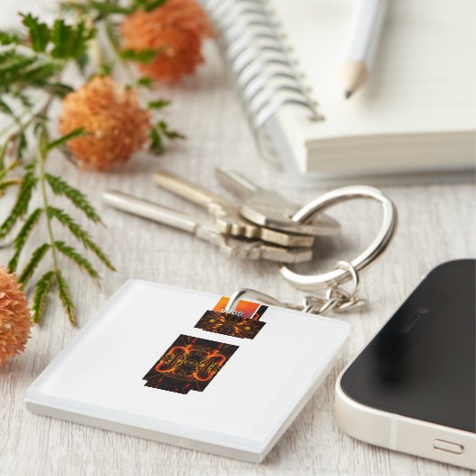 Classic Trucker Hat –  Baseball Pet voor Sleutelhanger (Voorkant Rechts)