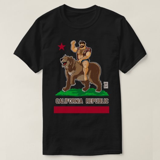 Classic TShirt BEER CALIFORNIA (Design voorkant)