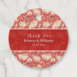 Classic Tulip Aesthetic Countryside Wedding Bedankjes Labels