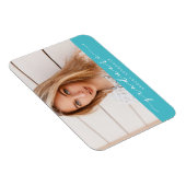 Classic Turquoise Afstuderen Photo Magnet Magneet (Rechterzijde)