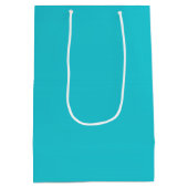Classic Turquoise Blue Medium Cadeauzakje (Achterkant)