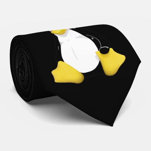 Classic Tux Stropdas - zwart (Opgerold)