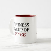 Classic Two Tone Coffee Mok (Voorkant links)