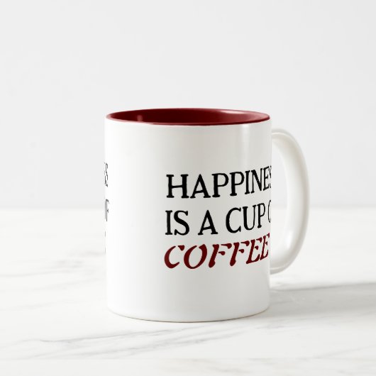 Classic Two Tone Coffee Mok (Voorkant rechts)